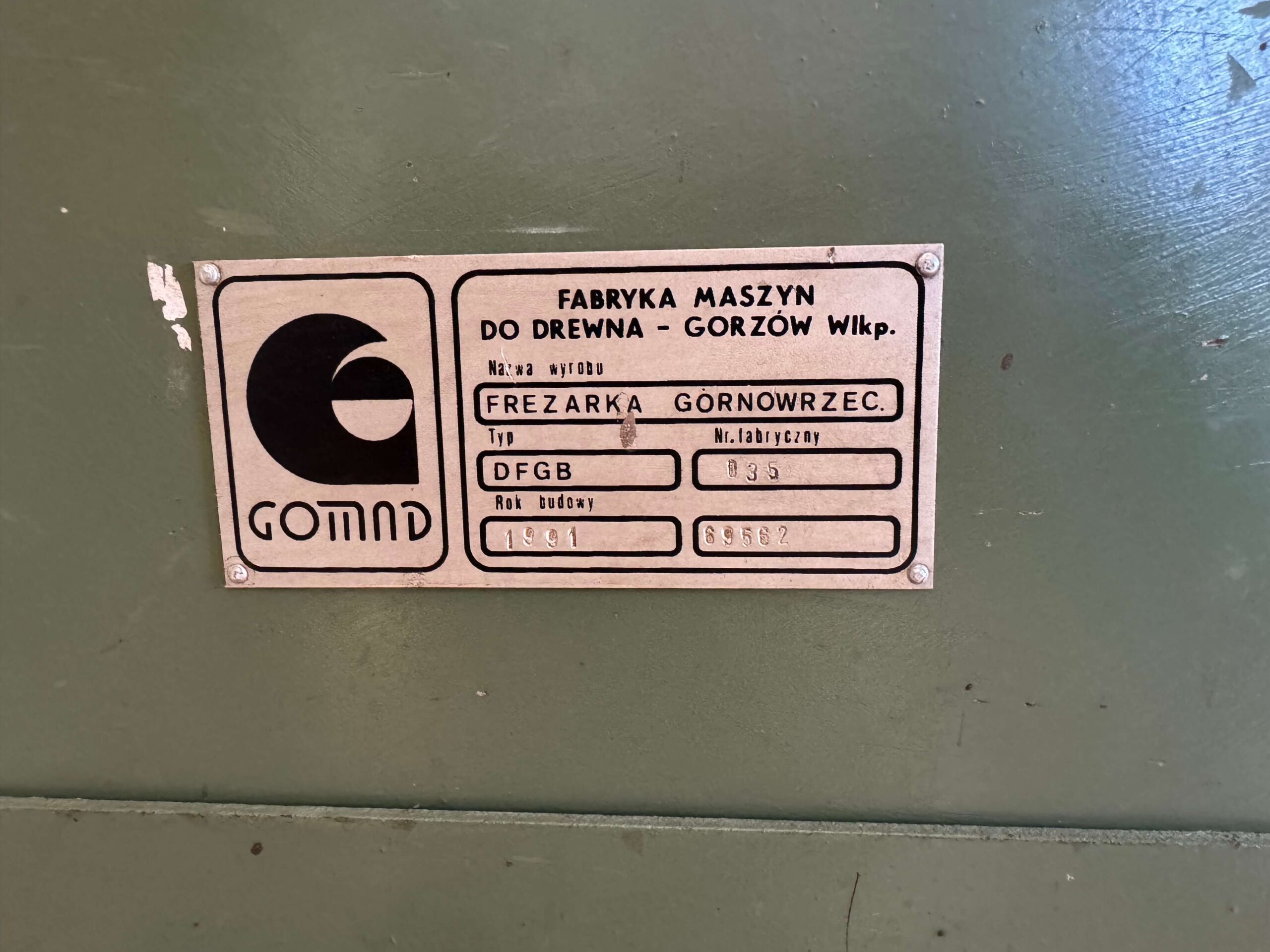 Frezarka górnowrzecionowa GOMAD 4kW Sprawna Gotowa